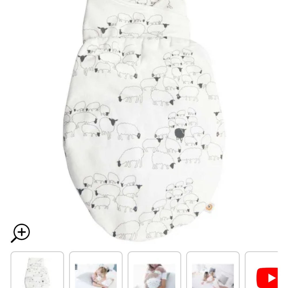 Ergobaby Swaddle with Sheep Print